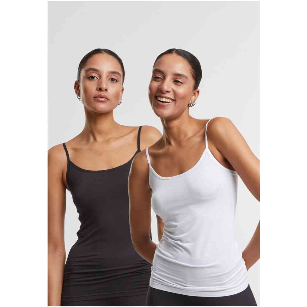 Urban Classics - Bamboo 2Pack Tanktop - Black/White